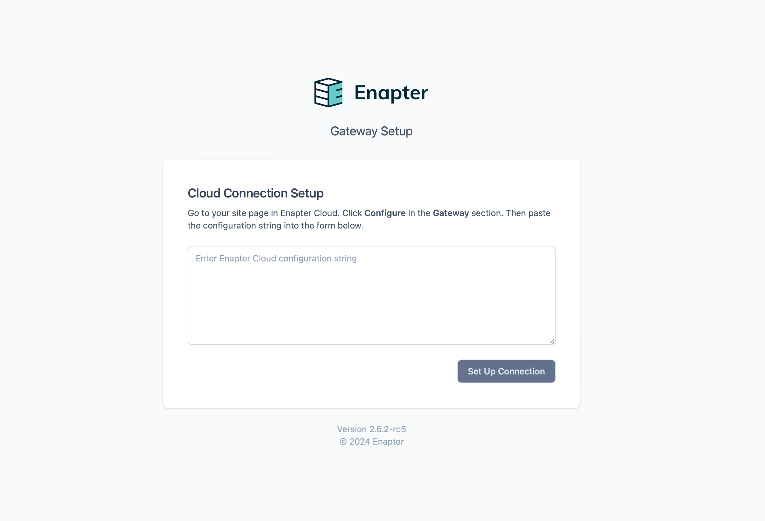 Cloud Connection Setup